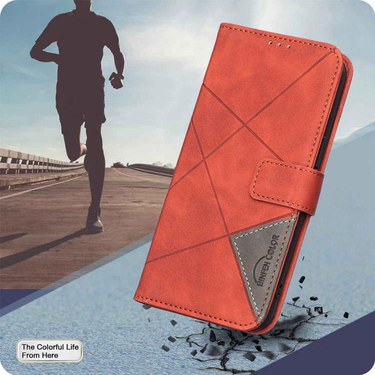 For Redmi 15a 5G Magnetic Buckle Rhombus Texture Leather Phone Case