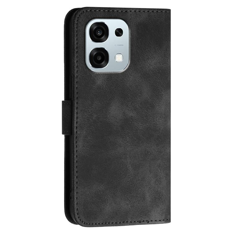 For OPPO A6 Pro 4G / 5G Global / F31 5G Grid Butterfly Embossed Pattern Leather Phone Case with Lanyard