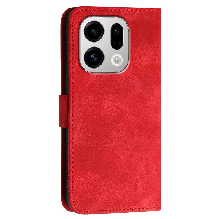 For OPPO Find X9 Grid Butterfly Embossed Pattern Leather Phone Case with Lanyard