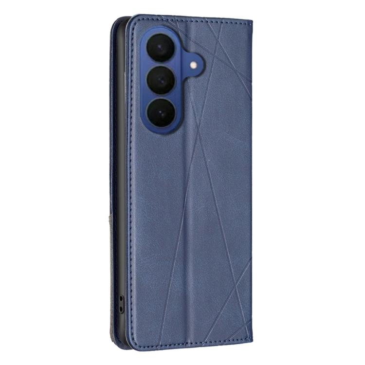 For Samsung Galaxy A37 5G Rhombus Texture Magnetic Leather Phone Case