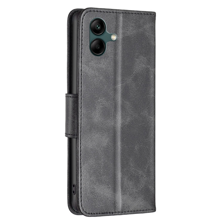 For Samsung Galaxy A06 Lambskin Texture Pure Color Flip Leather Phone Case