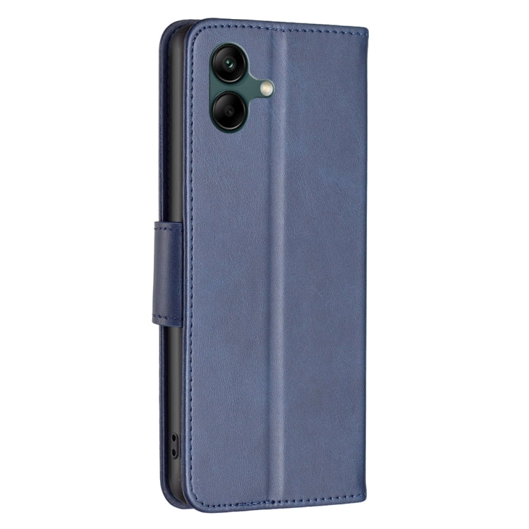 For Samsung Galaxy A06 Lambskin Texture Pure Color Flip Leather Phone Case