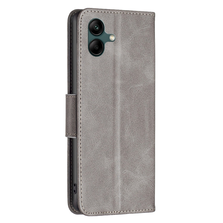 For Samsung Galaxy A06 Lambskin Texture Pure Color Flip Leather Phone Case