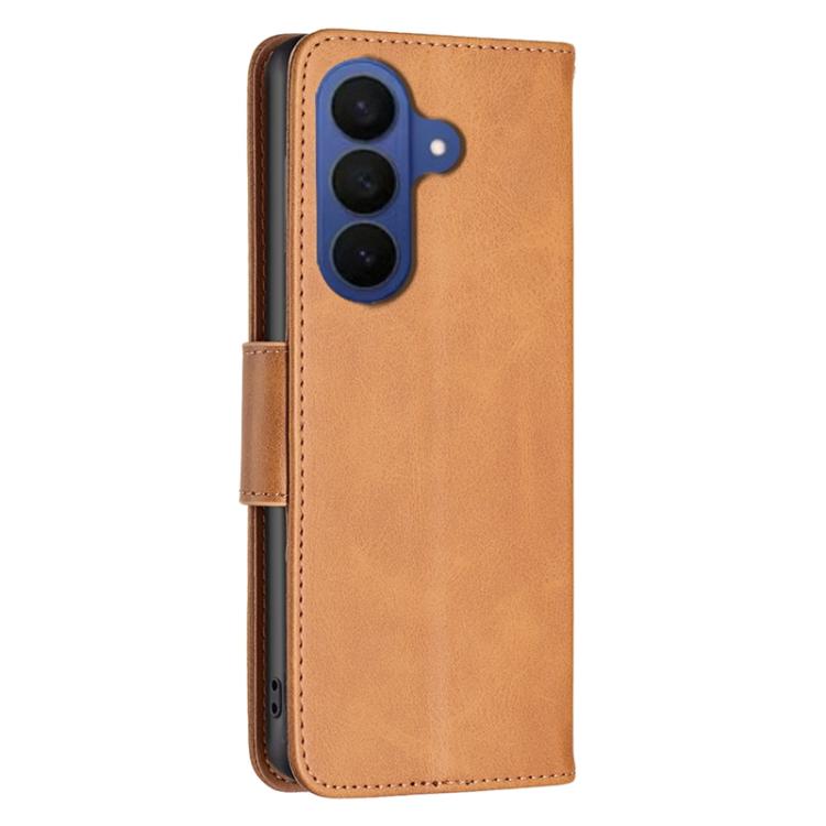 For Samsung Galaxy A27 5G Lambskin Texture Pure Color Flip Leather Phone Case
