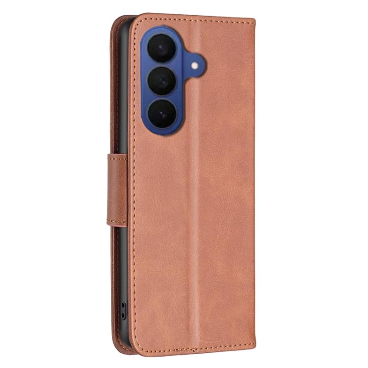 For Samsung Galaxy A27 5G Lambskin Texture Pure Color Flip Leather Phone Case