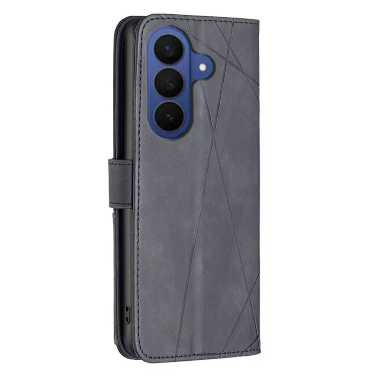 For Samsung Galaxy A37 5G Magnetic Buckle Rhombus Texture Leather Phone Case