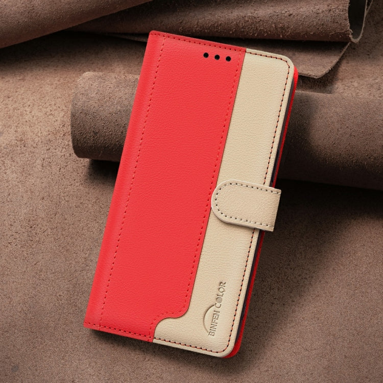 For Samsung Galaxy A06 Color Matching RFID Anti-theft Leather Phone Case