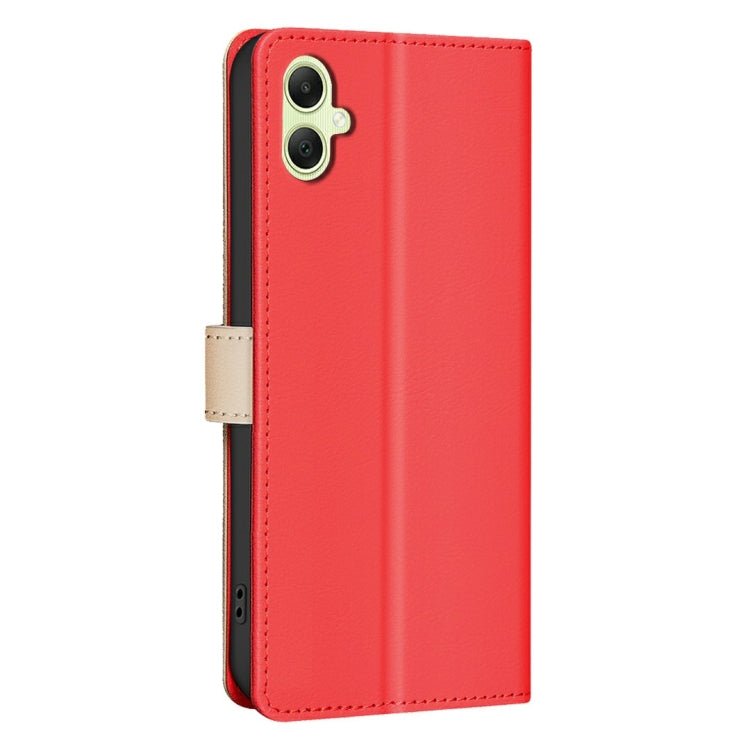 For Samsung Galaxy A06 Color Matching RFID Anti-theft Leather Phone Case