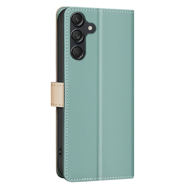 For Samsung Galaxy A36 Color Matching RFID Anti-theft Leather Phone Case