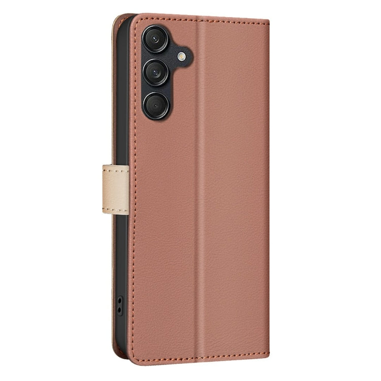 For Samsung Galaxy A36 Color Matching RFID Anti-theft Leather Phone Case