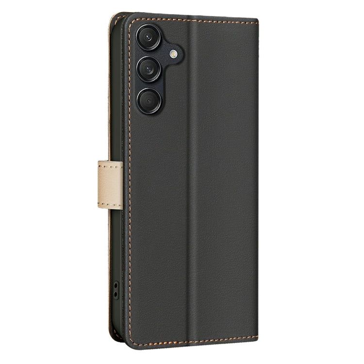 For Samsung Galaxy A36 Color Matching RFID Anti-theft Leather Phone Case