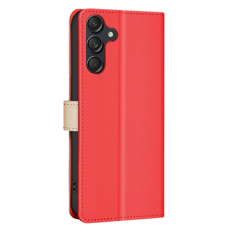 For Samsung Galaxy A36 Color Matching RFID Anti-theft Leather Phone Case