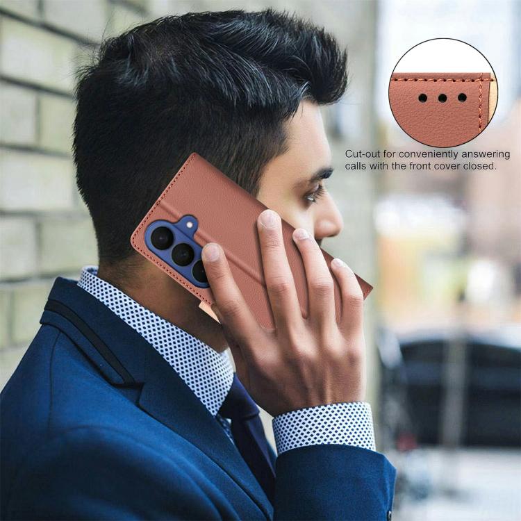 For Samsung Galaxy A37 5G Color Matching RFID Anti-theft Leather Phone Case