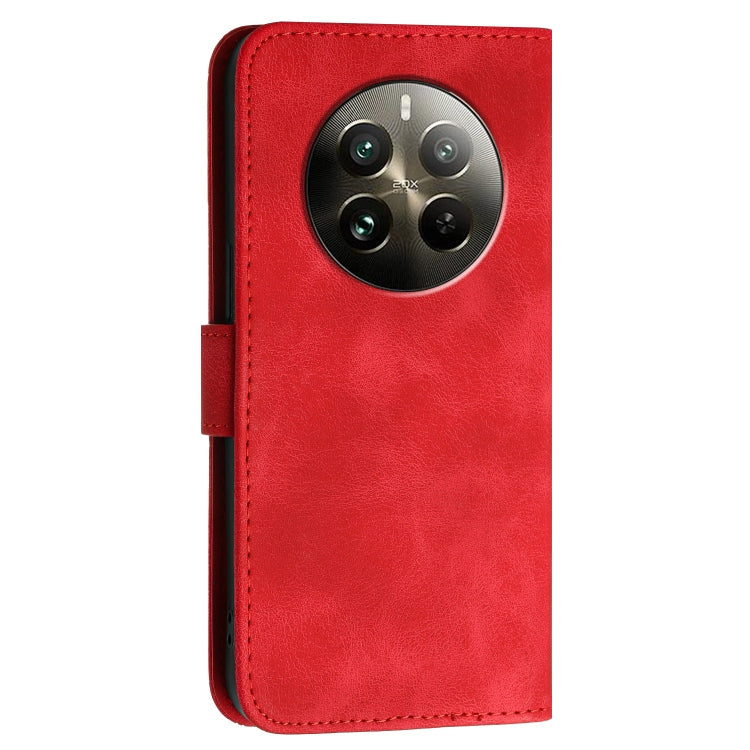 For Realme 12 Pro 5G Global Grid Butterfly Embossed Pattern Leather Phone Case with Lanyard