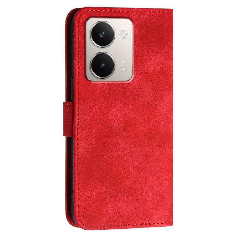 For Realme P3 Ultra 5G Grid Butterfly Embossed Pattern Leather Phone Case with Lanyard