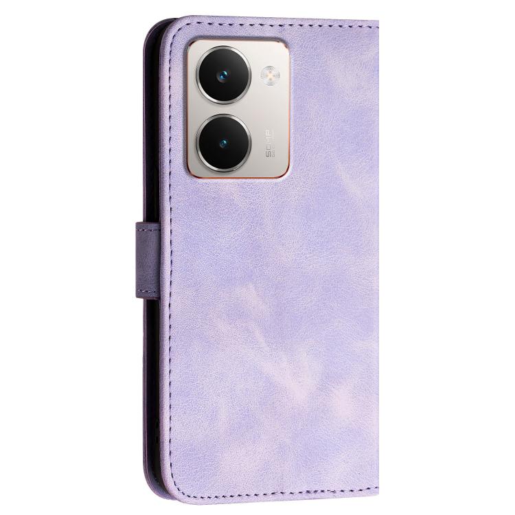 For Realme P3 Ultra 5G Grid Butterfly Embossed Pattern Leather Phone Case with Lanyard
