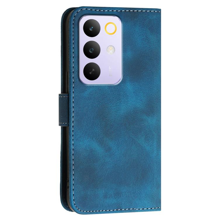 For Realme 15x 5G India / C85 5G Grid Butterfly Embossed Pattern Leather Phone Case with Lanyard