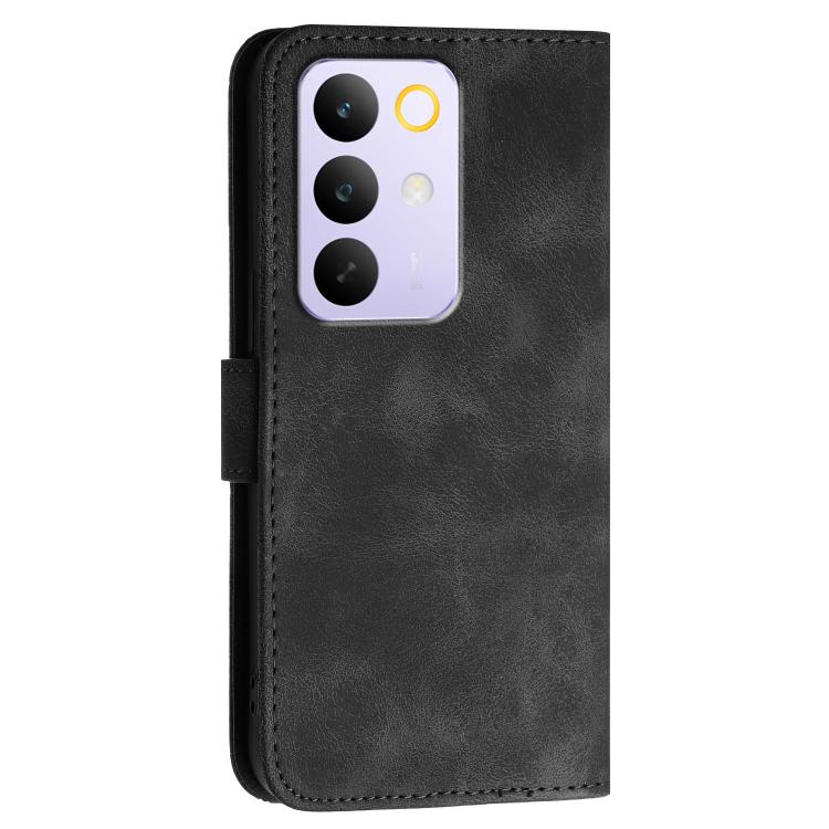 For Realme 15x 5G India / C85 5G Grid Butterfly Embossed Pattern Leather Phone Case with Lanyard