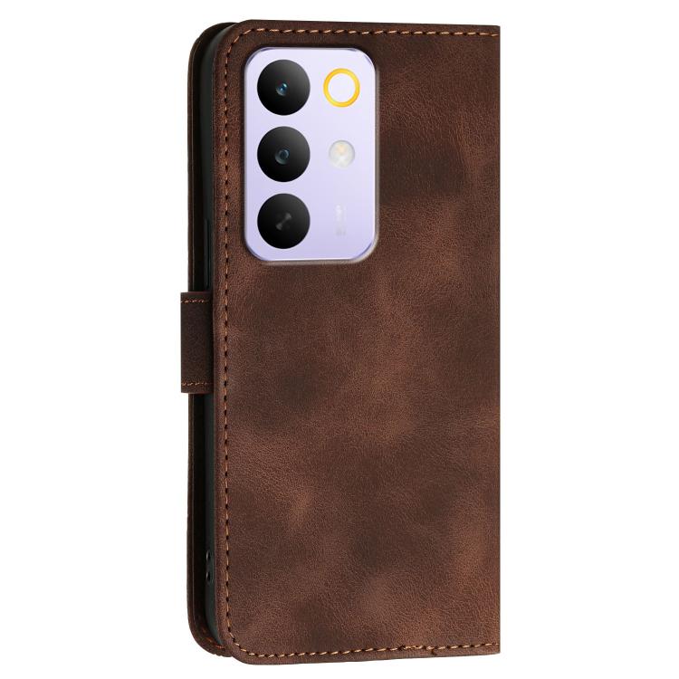 For Realme 15x 5G India / C85 5G Grid Butterfly Embossed Pattern Leather Phone Case with Lanyard