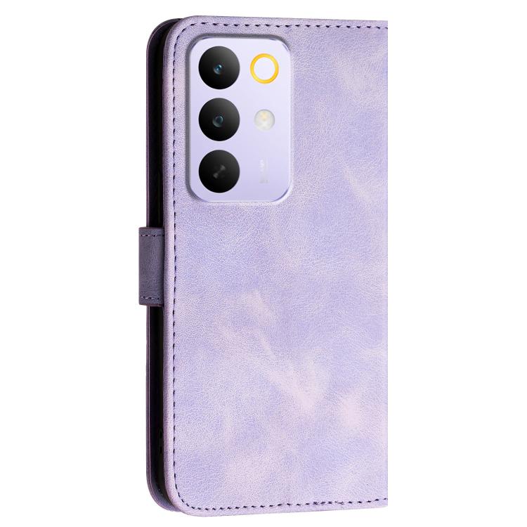 For Realme 15x 5G India / C85 5G Grid Butterfly Embossed Pattern Leather Phone Case with Lanyard