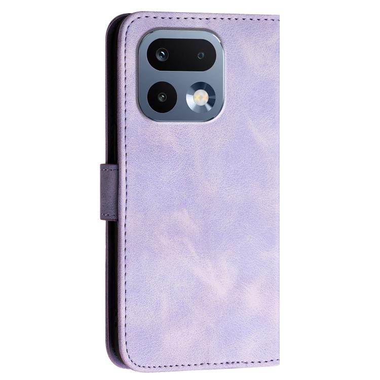 For Realme 16 Pro 5G Global Grid Butterfly Embossed Pattern Leather Phone Case with Lanyard
