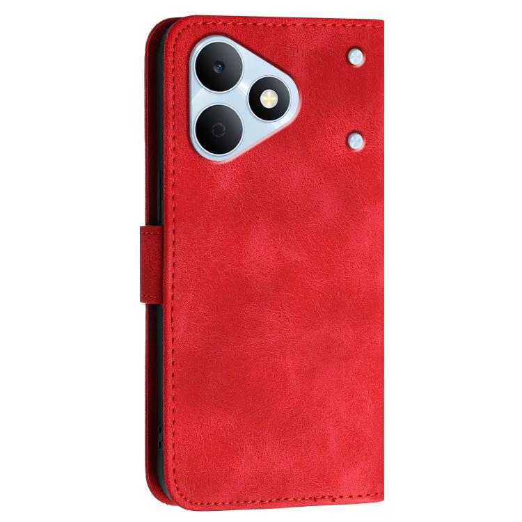For Realme Note 80 4G Grid Butterfly Embossed Pattern Leather Phone Case with Lanyard