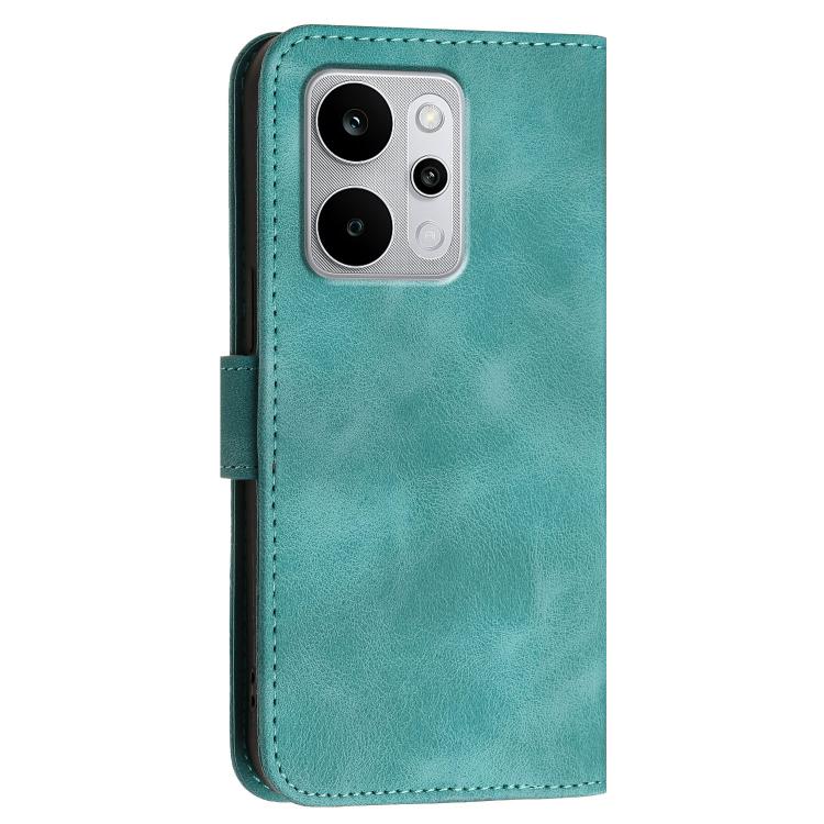 For Realme P4 Power 5G Grid Butterfly Embossed Pattern Leather Phone Case with Lanyard