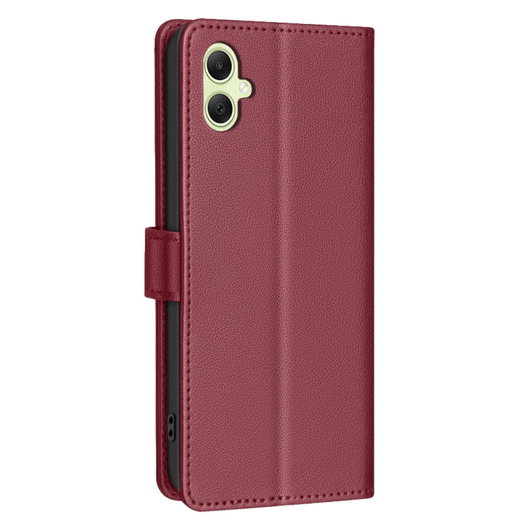 For Samsung Galaxy A06 Litchi Texture RFID Anti-theft Leather Phone Case