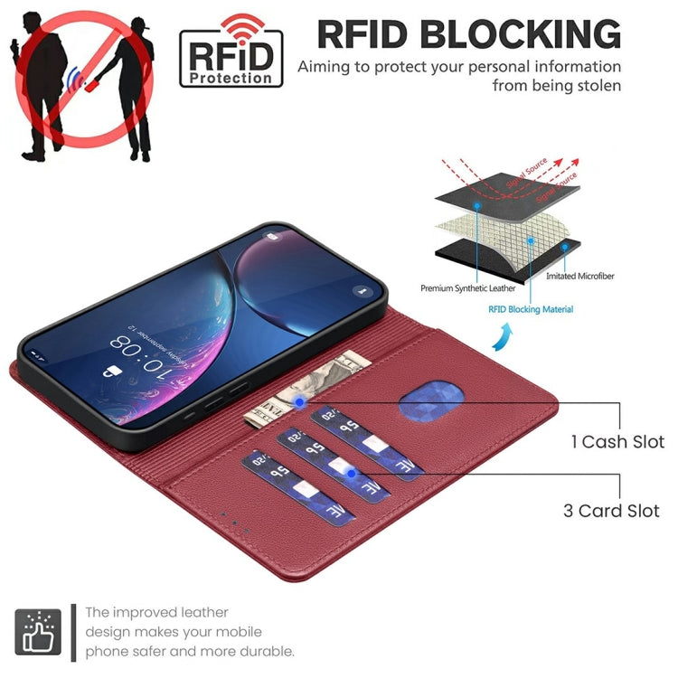 For Samsung Galaxy A26 5G Litchi Texture RFID Anti-theft Leather Phone Case