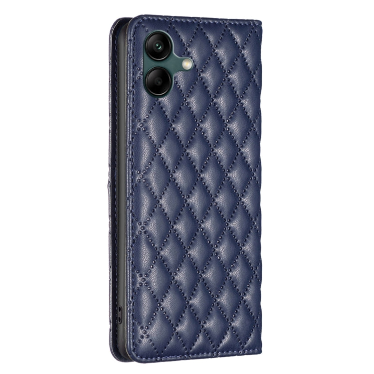 For Samsung Galaxy A06 Diamond Lattice Magnetic Leather Flip Phone Case