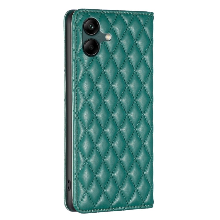 For Samsung Galaxy A06 Diamond Lattice Magnetic Leather Flip Phone Case
