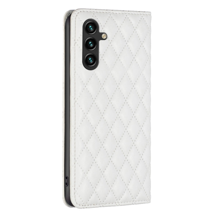 For Samsung Galaxy A36 Diamond Lattice Magnetic Leather Flip Phone Case