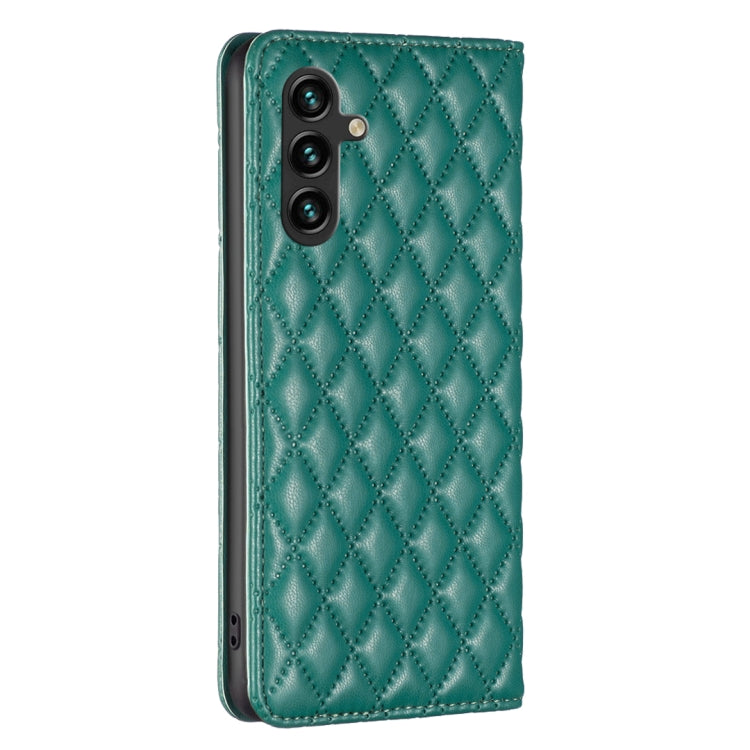 For Samsung Galaxy A36 Diamond Lattice Magnetic Leather Flip Phone Case