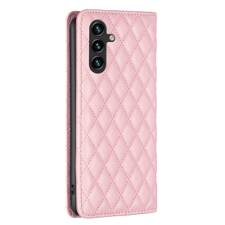 For Samsung Galaxy A36 Diamond Lattice Magnetic Leather Flip Phone Case