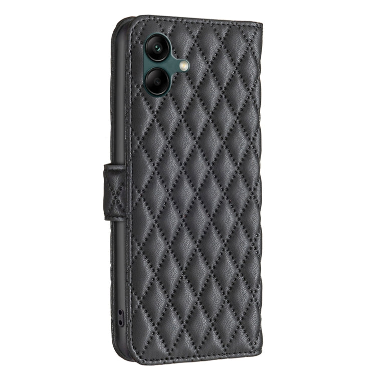 For Samsung Galaxy A06 Diamond Lattice Wallet Flip Leather Phone Case