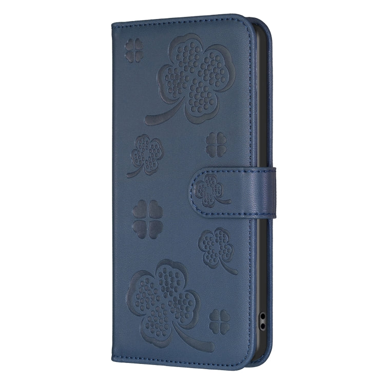 For Samsung Galaxy A16 5G Four-leaf Embossed Leather Phone Case