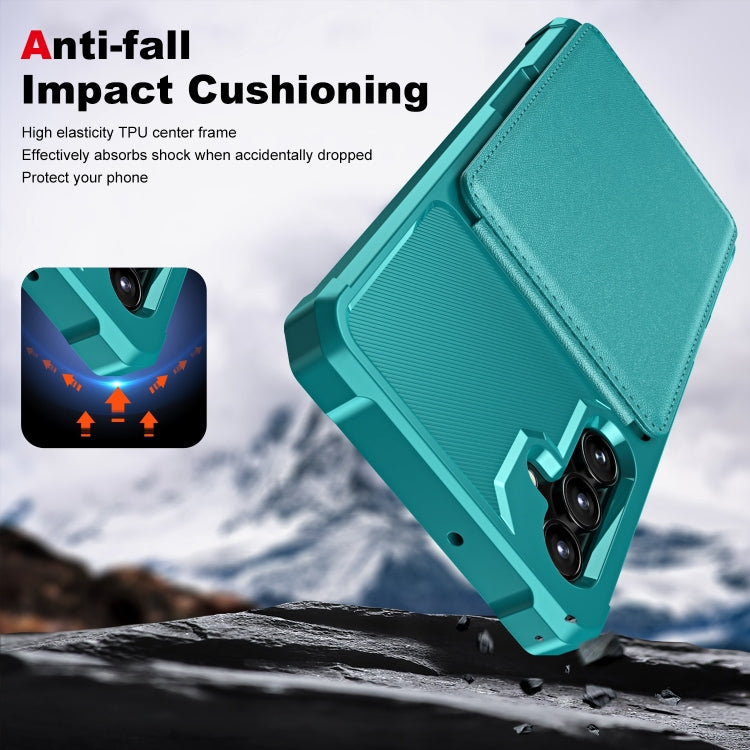 For Samsung Galaxy A15 Vertical Flip Card Bag Holder Leather Phone Case