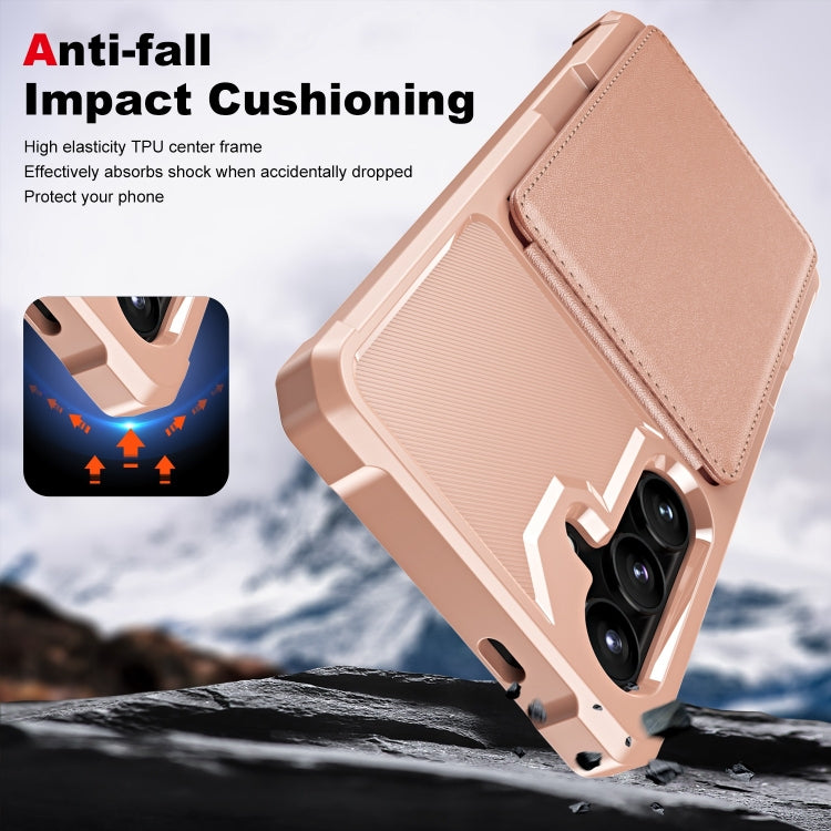 For Samsung Galaxy A55 5G Vertical Flip Card Bag Holder Leather Phone Case