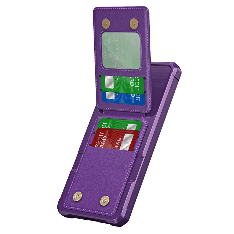 For Samsung Galaxy A35 5G Vertical Flip Card Bag Holder Leather Phone Case