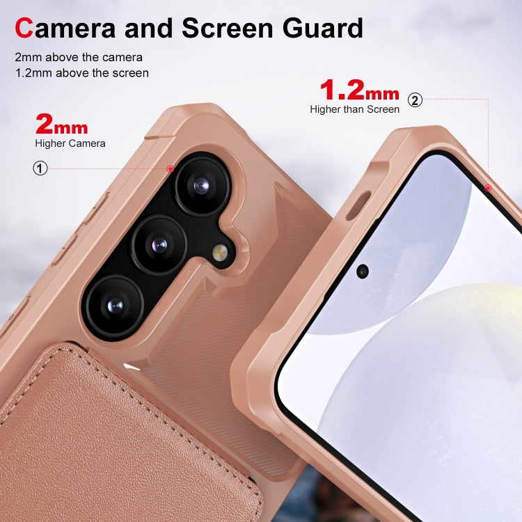 For Samsung Galaxy A35 5G Vertical Flip Card Bag Holder Leather Phone Case