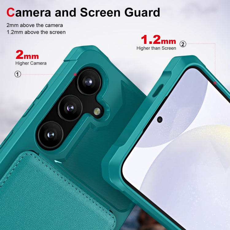 For Samsung Galaxy A35 5G Vertical Flip Card Bag Holder Leather Phone Case