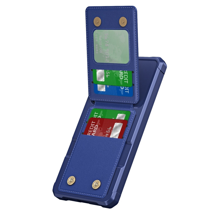 For Samsung Galaxy A35 5G Vertical Flip Card Bag Holder Leather Phone Case