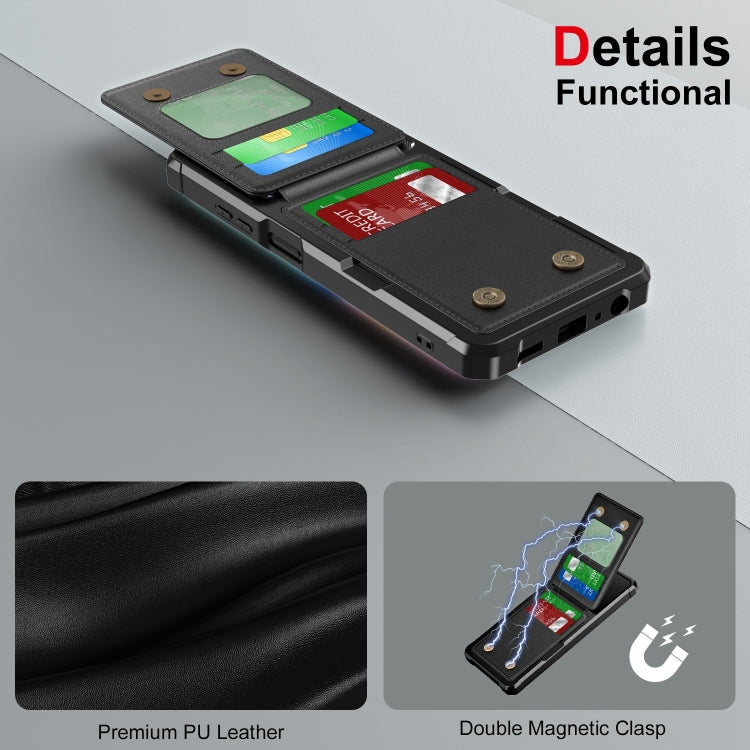 For Samsung Galaxy A05 Vertical Flip Card Bag Holder Leather Phone Case