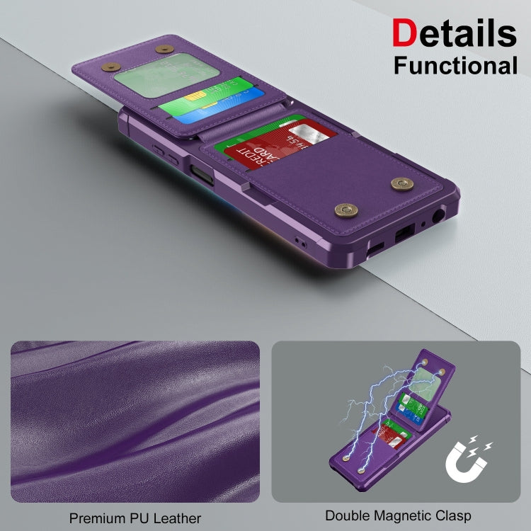 For Samsung Galaxy A05 Vertical Flip Card Bag Holder Leather Phone Case