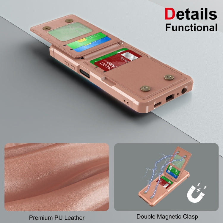 For Samsung Galaxy A05 Vertical Flip Card Bag Holder Leather Phone Case