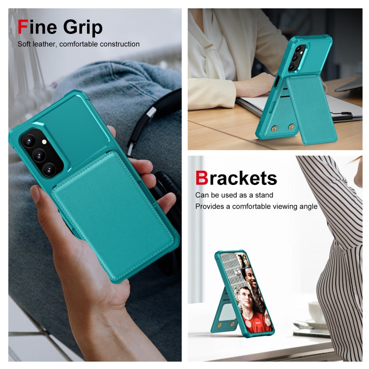 For Samsung Galaxy A05 Vertical Flip Card Bag Holder Leather Phone Case