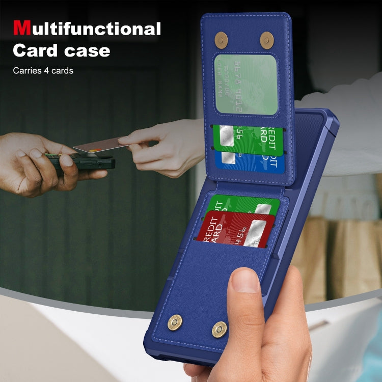 For Samsung Galaxy A05 Vertical Flip Card Bag Holder Leather Phone Case