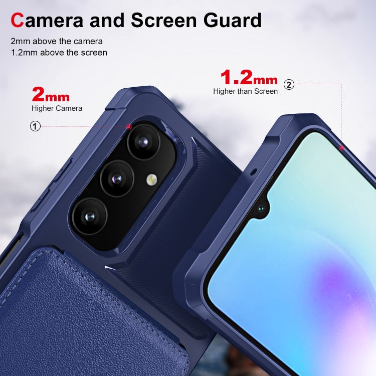 For Samsung Galaxy A05 Vertical Flip Card Bag Holder Leather Phone Case