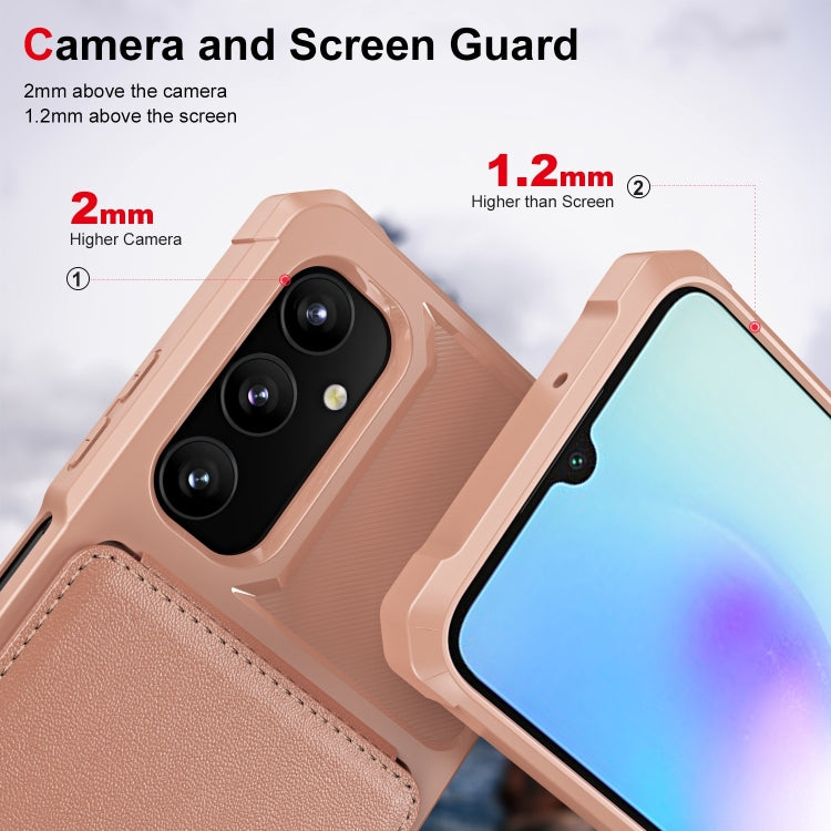 For Samsung Galaxy A05s Vertical Flip Card Bag Holder Leather Phone Case