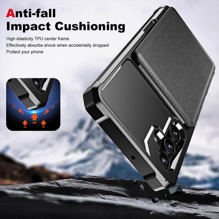 For Samsung Galaxy A24 4G Vertical Flip Card Bag Holder Leather Phone Case